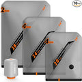 Vacbird Rechargeable Wireless Pump Travel Storage Bags Set - 10 Pack Portable Space Bags for Travel & Home - Vacuum Compression Packing Seal for Clothes, Blankets, Seasonal Storage
