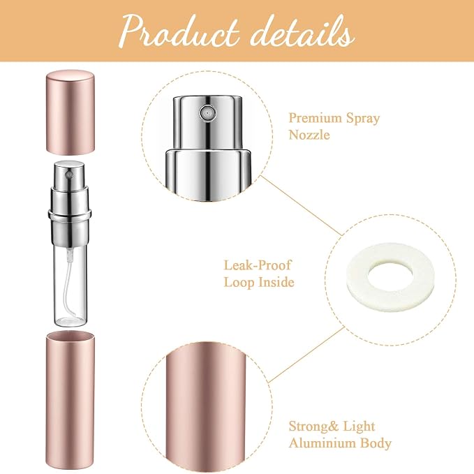 Motiskyy 70 Pcs 5 ml Refillable Perfume Atomizers Bulk - Mini Travel Cologne Sprayers with Refill Pump & Transfer Tool for Perfume Makers & Small Studios(Morandi Color)