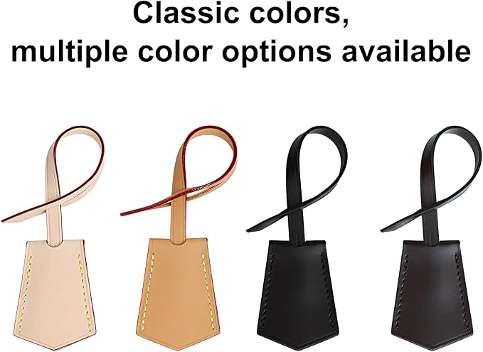Genuine Leather Bag Decorative Hang Tag for Speedy 25 30 35,Luggage Tag, Suitcase Tag(TAG-Black)