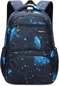 MITOWERMI Kids Backpack for Boys Girls Elementary School Backpacks Boys Children Bookbags Primary Kindergarten Backpack Galaxy Black Blue