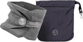 Trtl Pillow - Scientifically Proven, Super Soft Neck Support Travel Pillow for Airplanes - Lightweight and Machine Washable - Ergonomic Design for Traveling on Flights, Cars, and Trains - Grey