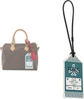 Boarding Pass Keychain for Speedy 25 30 35 Bag Charm,Luggage Boarding Pass Blue