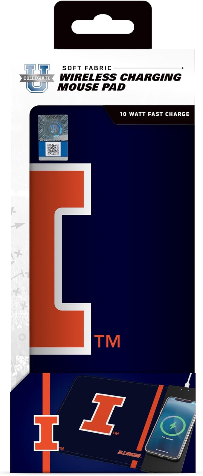 SOAR NCAA Unisex Cell Phone Wireless Charging Mouse Pad