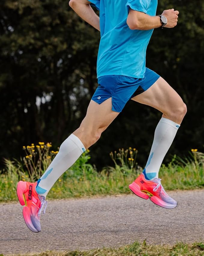 CEP Core Run 5.0 Tall Compression Socks for Men – 20-30mmHg Compression, Achilles & Shin Support, Breathable Quick-Dry Fabric for Improved Performance & Fast Recovery