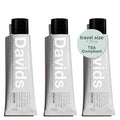 Davids Whitening Charcoal Travel Toothpaste, Antiplaque, Fluoride Free, Peppermint, 1.75 OZ, TSA Approved Travel Size (3 Pack)