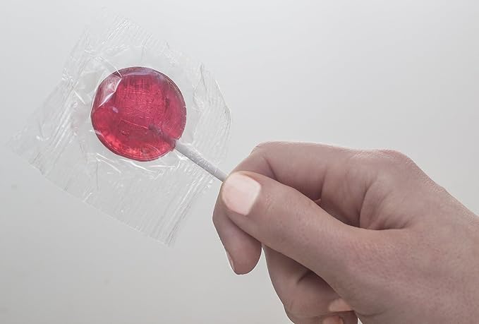 Lil' Giggles Kids Medicated Lollipops - Sweet Gentle Relief for Kids & Non-drowsy - for Car Sickness, Travel Nausea & Motion Sickness Relief - Homeopathic Remedy Children's Love - Cherry Flavor 12 CT