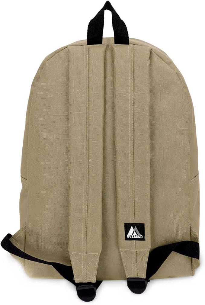 Everest Luggage Basic Backpack, Khaki, Medium