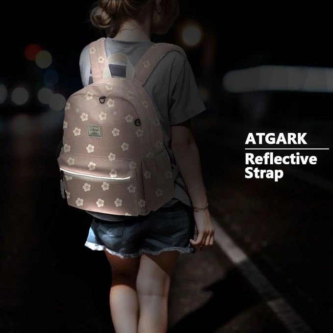 atgark Corduroy Toddler Backpack for Boys 2-5: Preschool Backpacks for Girls - 13.5" H Fit Folder