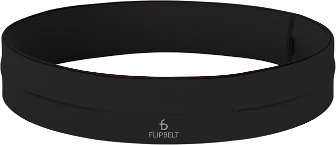 FlipBelt Classic Running Belt, Belt Bag & Fanny Pack for Men and Women - Phone Holder, Waist Pack, Running Accessories, Belt Pouch, Money Belt, USA Running Company