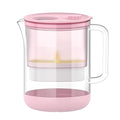 Waterdrop PT-72P Glass Water Filter Pitcher, 7-Cup, Eco-Friendly, NSF/ANSI 53, 42 & 372 Certified Filter, Reduces PFOA/PFOS, Chlorine, Cadmium, Copper & Mercury, BPA-Free, Easy to Clean, Pink