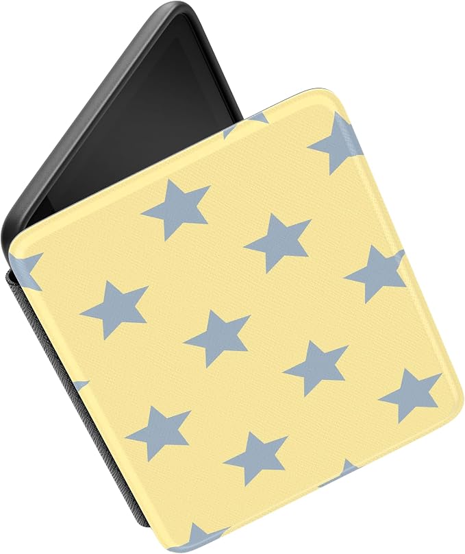 Casely Kindle Case | Shine Bright | Butter Yellow Stars | 7” Kindle Colorsoft and 7” Kindle Paperwhite (12th Gen)