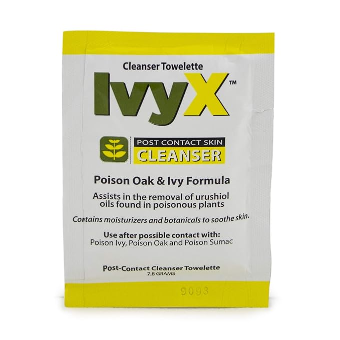 CoreTex Ivy X Pre & Post Combo Wallmount Box - Includes 50 USA-Made Single-Use Towelettes (25 Pre-Cleanser & 25 Post-Cleanser Poison Ivy Treatment Wipes)