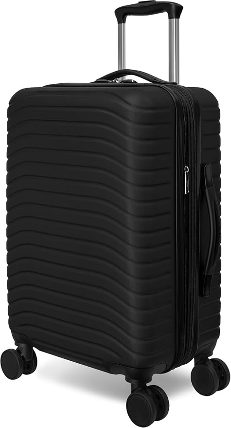 Everest Expandable Hardsided Spinner (Black, 20-Inch Carry-On)