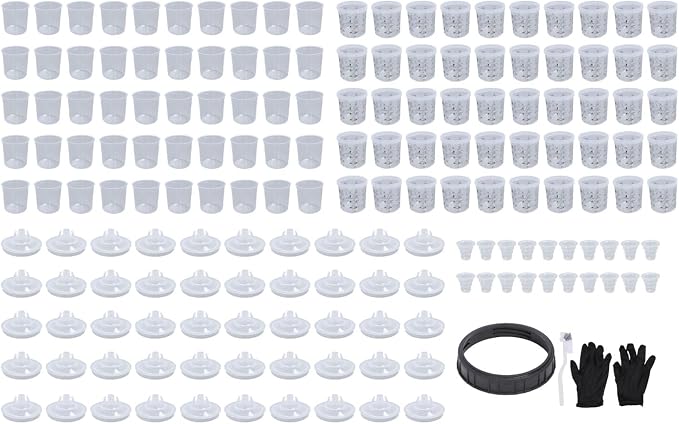 Disposable Paint Sprayer Bottle System Kit 50PCS 20 oz 600 ml Liners Lids with Hard Cup and Sealing Plugs for HVLP Spray Guns and Automotive Painting
