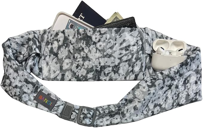 BANDI Running Belt for Women & Men – USA Made No-Bounce Adjustable Waist Pack & Secure Fanny Pack – Fits All Phones, Gels & Essentials – Zipper-Free, Medical Device Friendly