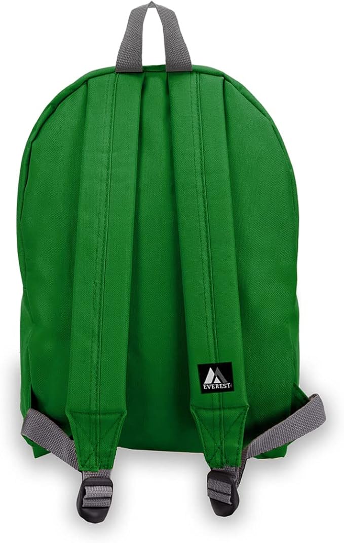 Everest Basic Backpack, Emerald Green, One Size