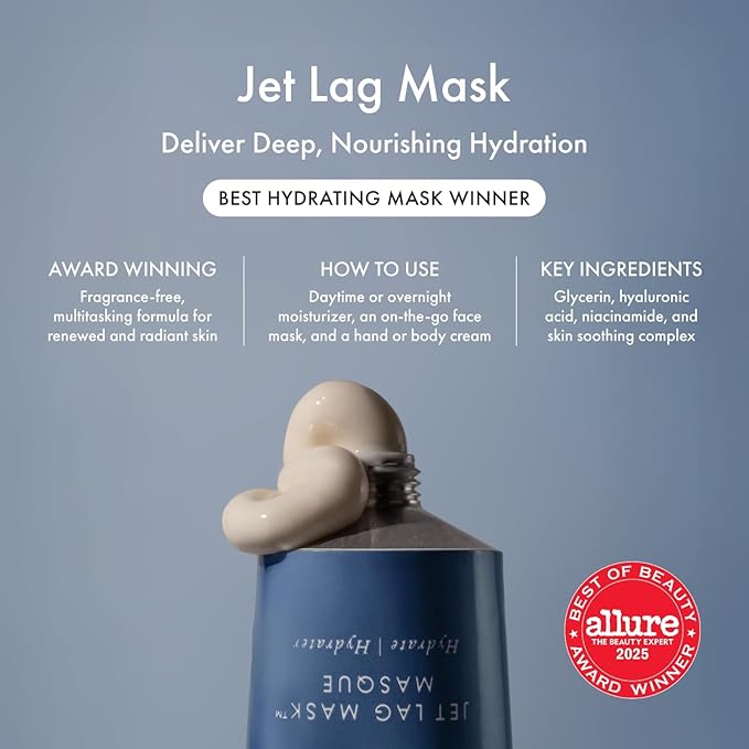Summer Fridays Evening Duo, Travel Size Jet Lag Face Mask + Midnight Ritual Retinol Serum, Overnight Skin Care Set with Hyaluronic Acid + Niacinamide for Hydrated + Smooth Skin (2 Count)