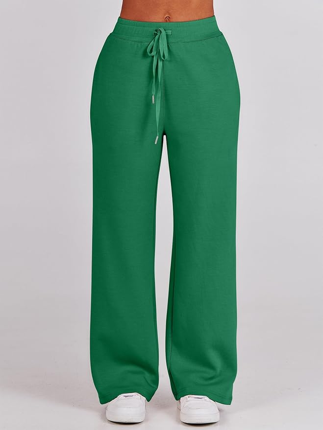 ANRABESS Women’s 2 Piece Outfits Half Zip Sweatshirt & Wide Leg Pants Airport Travel Lounge Matching Sets Sweatsuits Clothing