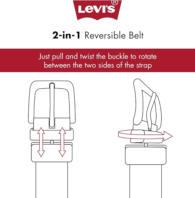 Levi's Men's Reversible Casual Jeans Belt