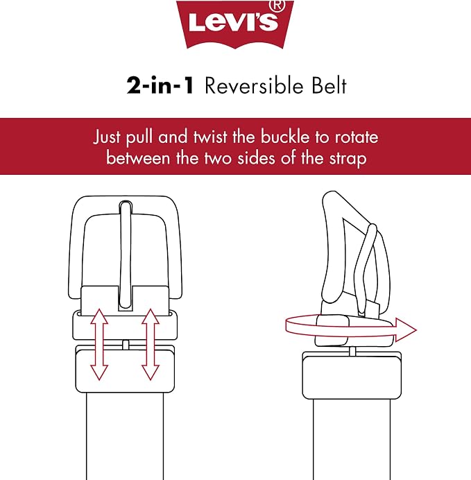 Levi's Men's Reversible Casual Jeans Belt