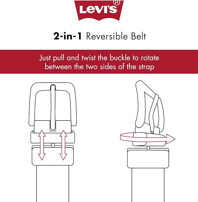 Levi's Men's Reversible Casual Jeans Belt