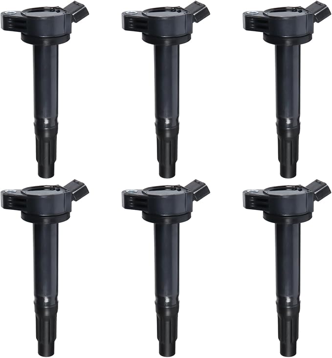 6PCS UF487 Ignition Coils Ignition Coils Pack Fits for 2010-2024 4Runner, 2007-2015 Sienna, 2005-2018 Avalon Highlander Camry RX350 IS350 IS250 2.5L 3.0L 3.5L 4.0L, Aftermarket Parts