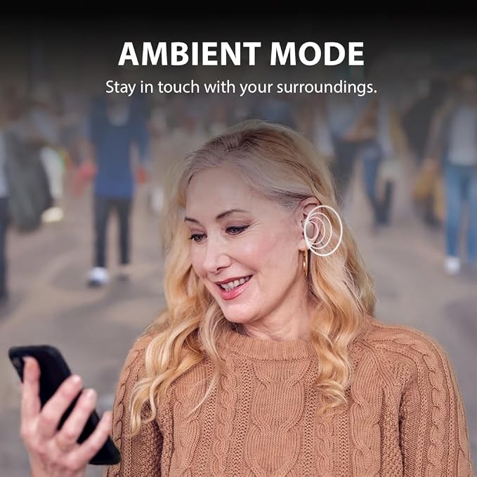 Avantree Relay & Clan N1 - Premium Airplane Bluetooth 5.3 Adapter & Active Noise-Canceling Wireless Earbuds for Music, Calls While Commuting with Hybrid ANC, Transparency Mode