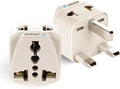 OREI Type G Plug Adapter – UK Travel Plug Adapter, US to UK Adapter for Type G Outlets – CE Certified & RoHS Compliant UK Power Adapter
