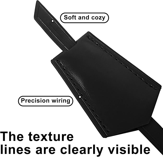 Genuine Leather Bag Decorative Hang Tag for Speedy 25 30 35,Luggage Tag, Suitcase Tag(TAG-Black)