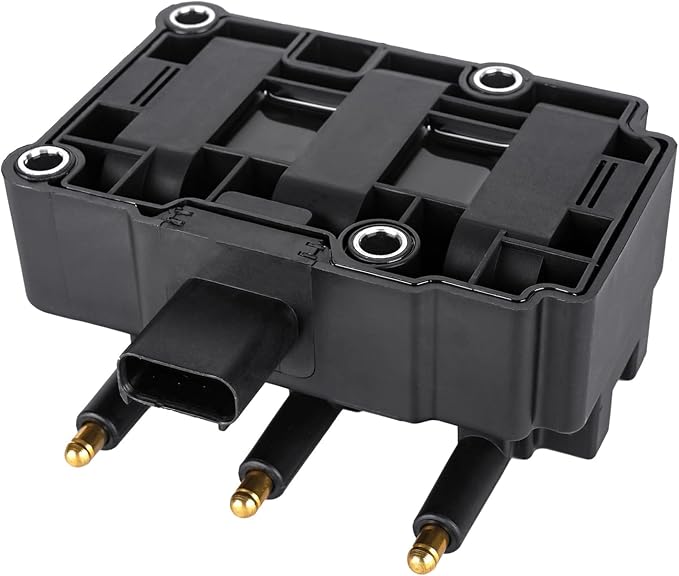 Ignition Coil Pack Spark Plug fit for 3.3 3.8 Chrysler Town & Country Pacifica, Dodge Grand Caravan, Jeep Wrangler 2001 2002 2003 2004 2005 2006 2007 2008 2009 2010, 1pc Coil & 6pcs Spark Plugs
