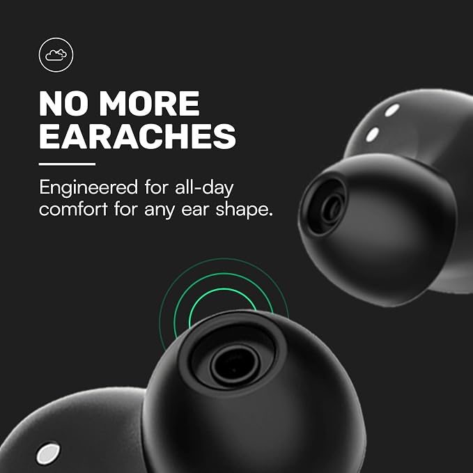 Raycon Everyday Bluetooth Wireless Earbuds with Microphone - Active Noise Cancelling, Sweat & Water-Resistant Earphones, Ear Buds Wireless Bluetooth Up to 32 Hours Playtime (Mint)