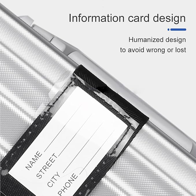 Veki Cross Luggage Straps Set TSA Approved with Lock Adjustable Travel Suitcase Belts Suitcase Tags with Name ID Card Packing Straps for Suitcases Strap Travel Accessories (Silver Gray*2pcs)