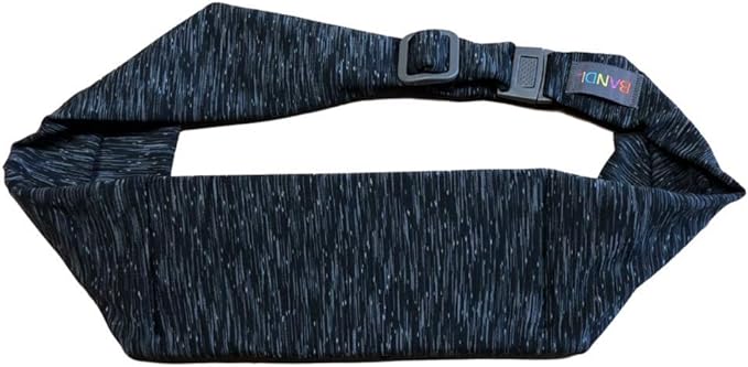 BANDI Running Belt for Women & Men – USA Made No-Bounce Adjustable Waist Pack & Secure Fanny Pack – Fits All Phones, Gels & Essentials – Zipper-Free, Medical Device Friendly