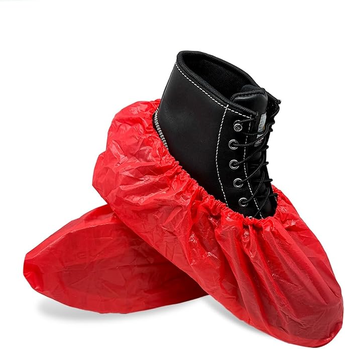 ShuBee Waterproof Shoe & Boot Covers Slip-Resistant Disposable for Plumbing Construction Floor Protection - 40 Pair