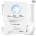 #OOTD Triple Hyaluron Hydrating Mask for Dry and Sensitive Skin, Anti Aging, Tightening and Moisturizing, Korean Vegan Beauty, Hyaluronic Acid, Caffeine, Vitamin C 10EA