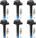 6PCS UF624 Ignition Coils + 6PCS 97390 Iridium Spark Plugs Ignition Coils Pack Fits for 2009-2015 Pilot, 2009-2014 Ridgeline 3.5L 3.7L, Coil Pack Set Aftermarket Parts