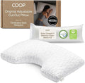 Coop Home Goods Original Cut-Out Adjustable Pillow, King Size Bed Pillows for Neck & Head Support, Memory Foam Pillows - Medium Firm for Side Sleeper, CertiPUR-US/GREENGUARD Gold