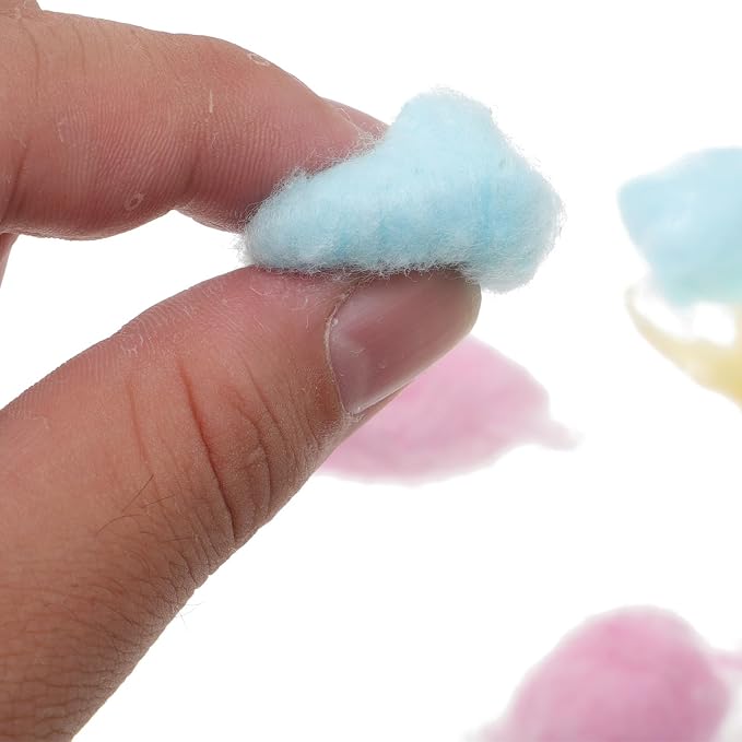 Artibetter 500g Cotton Balls Makeup Removal Face Cleansing Soft Multi-Color Pink Yellow Blue Cotton Suitable for Skin and Beauty Salon Use