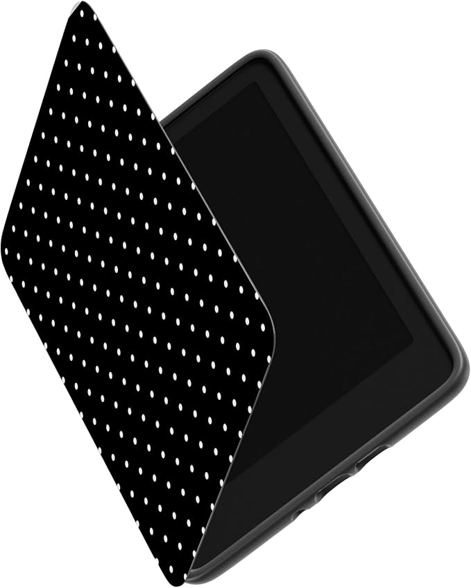 Casely Kindle Case | On the Dot | Black Polka Dot | Compatible with 7” Kindle Colorsoft and 7” Kindle Paperwhite (12th Gen 2024 Models)