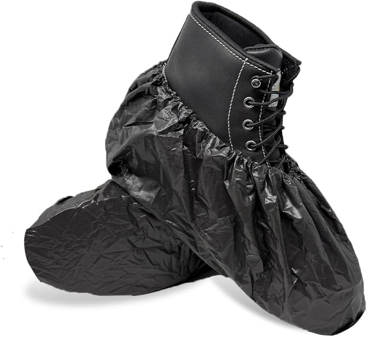 ShuBee Waterproof Shoe & Boot Covers Slip-Resistant Disposable for Plumbing Construction Floor Protection - 40 Pair
