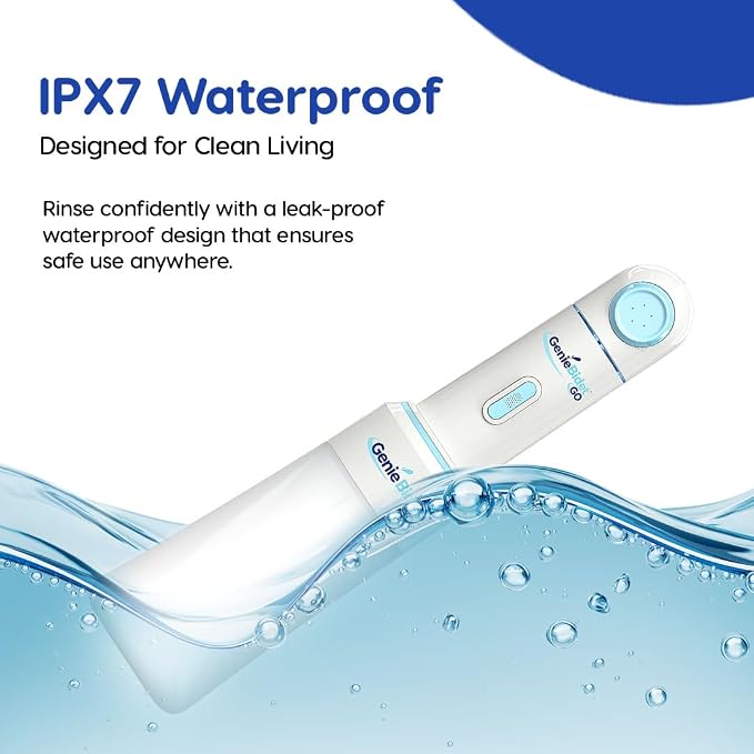 GenieBidet Upgraded 2025 Portable Bidet Rechargeable - Handheld Toilet Bidet Sprayer. On-The-Go Cleaning - Electric Sprayer for Women and Men. Personal Hygiene Cleaning/Postpartum Care.