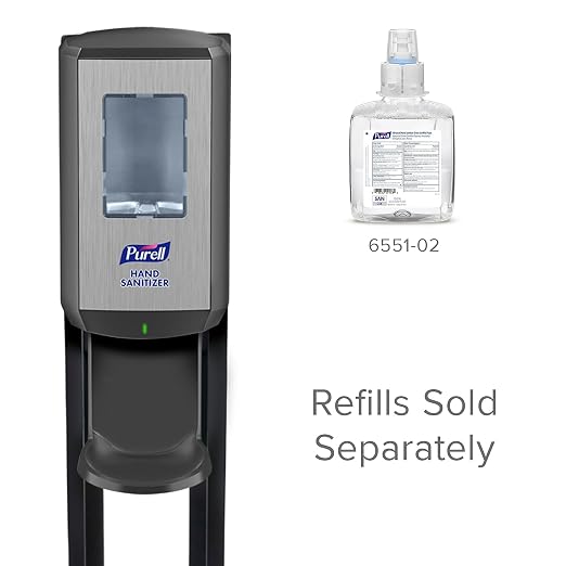 PURELL CS6 Dispenser Floor Stand with Automatic Dispenser, Graphite (Pack of 1) - 7416-DS