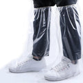 Fancystyle Pack of 400 Disposable Thicker Boot and Shoe Covers 19 inch Tall Extra Large Resistant Water/Skid Resistant Clear (400)