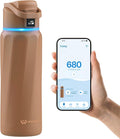 BOOST Smart Water Bottle with Reminder & Tracker, Double Wall Vacuum Insulated Bottles Stainless Steel, 32oz BPA-Free Wide Mouth for School, Gym, Office, Ideal for Father's Day
