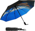 SY COMPACT Travel Umbrella - Windproof Automatic Compact Umbrella for Rain, Lightest 8-Rib, Small, Strong & Portable, Durable Grip, Fits Backpack & Car, Factory Direct (UV Available)