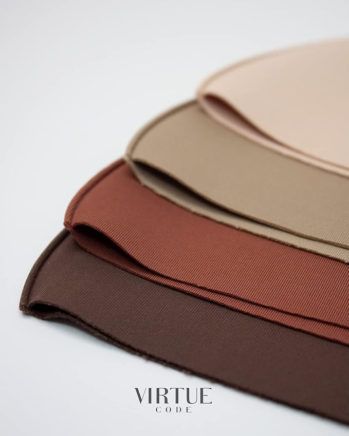 Virtue Code Second Skin Cloth Face Mask Pack. 4 Buttery Soft Masks Washable Fabric