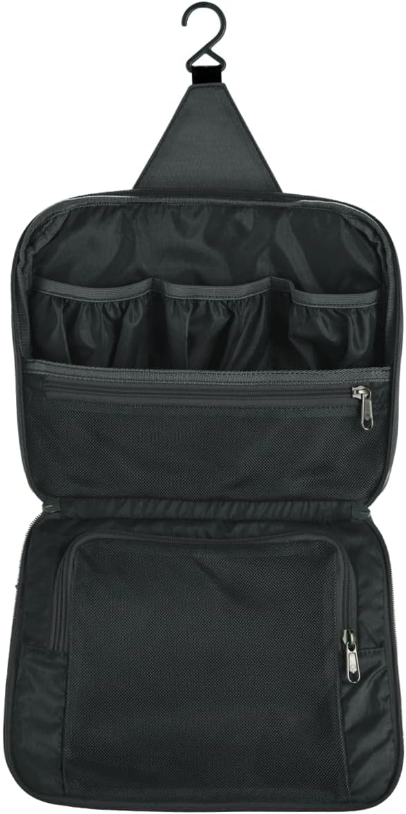 eagle creek Pack-It Reveal Hanging Toiletry Kit - Lies Flat or Hangs, with Hanging Hook and Tons of Pockets, Water-Resistant, Az Blue/Grey - One Size