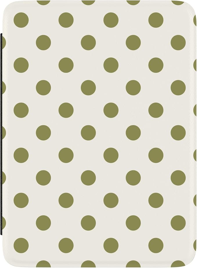 Casely Kindle Case | Spotted in SoHo | Green Polka Dot | Compatible with 7” Kindle Colorsoft and 7” Kindle Paperwhite (12th Gen 2024 Models)