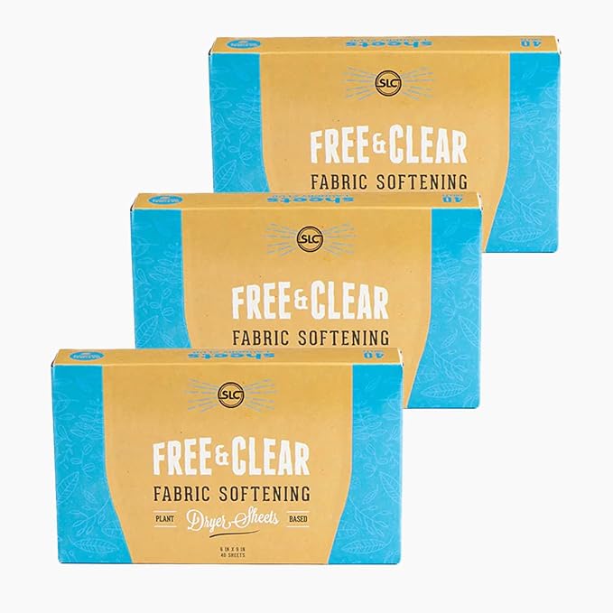 Sheets Laundry Club Bundle - 4 Pack Fresh Linen Detergent Sheets, 3 Pack Free & Clear Dryer Sheets & 4 Pack Lavender Scent Booster - New Liquidless Technology