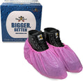ShuBee Waterproof Shoe & Boot Covers Slip-Resistant Disposable for Plumbing Construction Floor Protection - 40 Pair